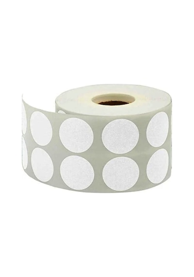 Tanex Nokta Etiket 25mm 2500li Beyaz - 2 Adet