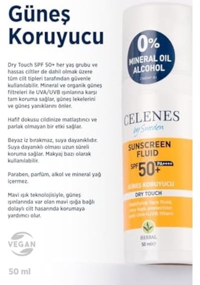 Herbal Spf 50+ Güneş Koruyucu Krem Dry 50 Ml