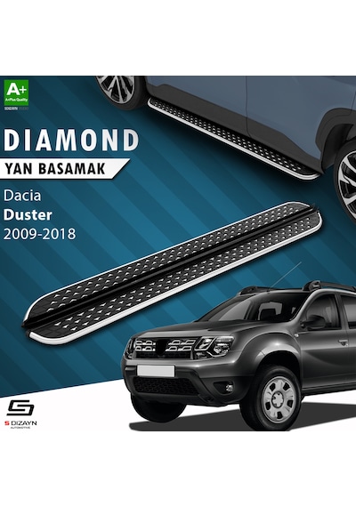 S-dizayn Dacia Duster Diamond Krom Yan Basamak 173 Cm 2009-2018
