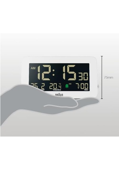 Dijital Çalar Saat Bc10w 0240-beyaz-şekilli-48cm