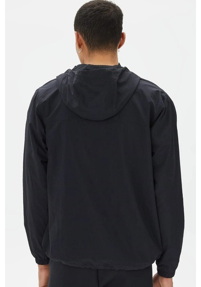 Nike Club Woven Men's Full Zip Jacket Erkek Bol Kesim Dokuma Spor Ceket Siyah Siyah