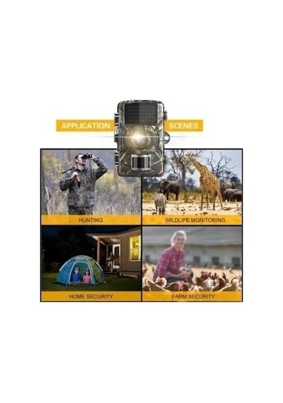 Fotokapan Kamera 12mp 1080p Doğa Ve Outdoor Gece Görüşlü Kamera Su Geçirmez Diğer