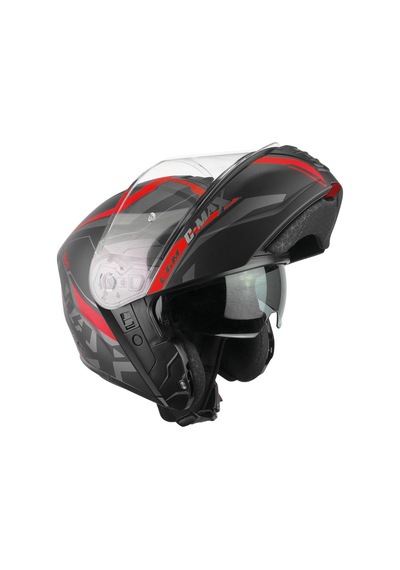Cgm 569g C-max Cıty Çene Açılır Kask Siyah/kırmızı-s