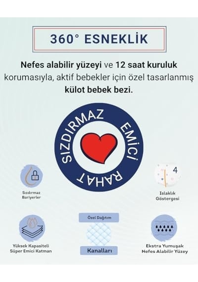 Külot Bebek Bezi 6 Numara X-large 60 Adet 15+kg Ekstra Fırsat Paketi