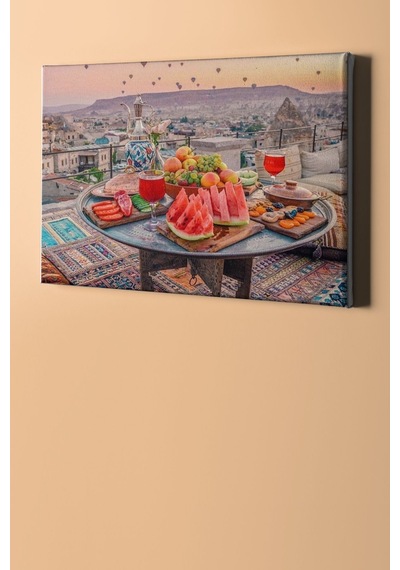 Webstyle Sayılarla Boyama Seti Kasnaklı Kapadokya'da Meyve Kefyi 60 X 75 Cm