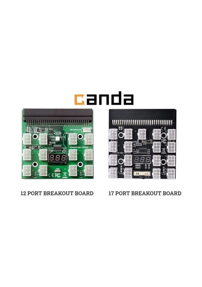 Atx 6 Pın Breakout Board Adaptörü Güç Kaynağı Led Kesme Panosu 17 Port