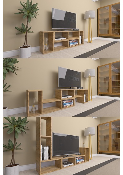 Çok Şekilli Fonksiyonel Tv Sehpası, Dekoratif Sehpa-kitaplık,... Atlantik Çam Çok Şekilli Fonksiyonel Tv Sehpası, Dekoratif Sehpa-kitaplık,... Atlantik Çam