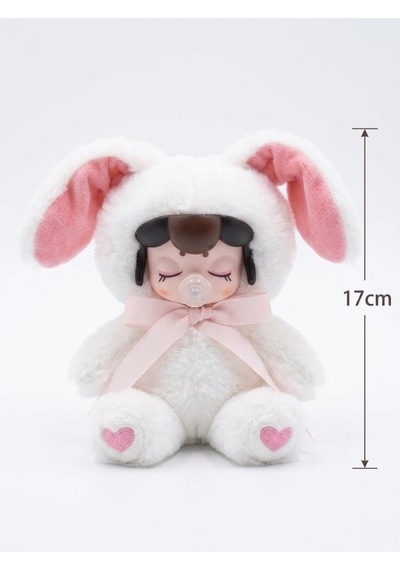 Nansi Figür Bebek - 17 Cm Peluş Emzikli Kurdeleli Sevimli Arkadaşım Peluş Kostümlü Oyuncak Bebek