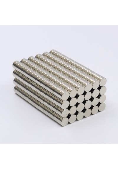 6X3 Mm Yuvarlak Güçlü Neodyum Mıknatıs Çap 6 Mm Kalınlık 3 Mm 25 Adet 6X3 Mm