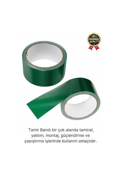 Premium Dayanıklı Süper Güçlü Su Geçirmez Sızdırmaz Yeşil Tamir Ve İzolasyon Bandı 48mm X 10m-5 Adet