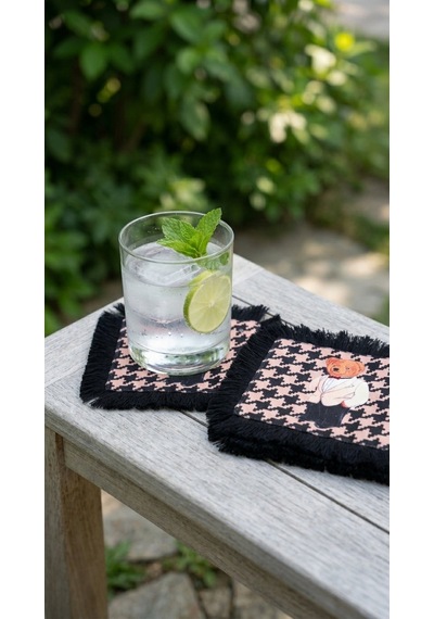 Heritage Houndstooth Kokteyl Peçetesi