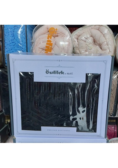 Özdilek Prestige Kalın Embos Çift Kişilik Battaniye 220x240 -jet Black Yeni Siyah
