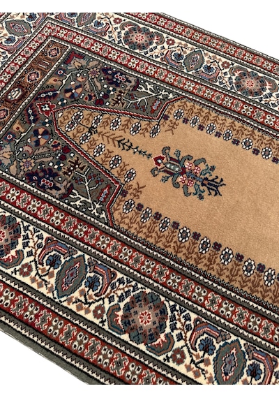 El Dokuma Sıfır Bünyan Halısı Seccade 90x135 Kök Boya %100 Yün Namazlık Deve Tüyü