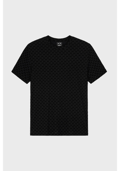 Armani Exchange Logolu % 100 Pamuk Bisiklet Yaka T Shirt Erkek T Shirt Xm003079 Af10356 Uc001 Siyah