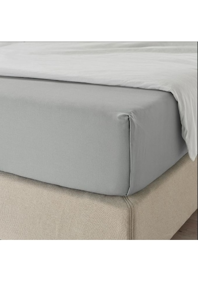 Ikea Dvala Çift Kişilik Çarşaf 240 X 260 Cm Açık Gri