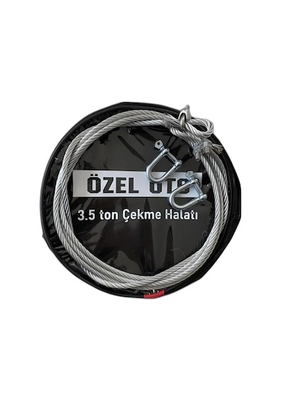 3.5 Ton Çelik Çekme Halatı, Ağır Hizmet Oto Kurtarma Halatı, Yüksek Mukavemetli Çelik Halat, Galvaniz Kaplama Pa