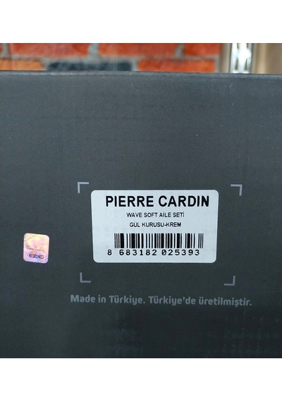 Pierre Cardin 6 Parça Jakarlı Aile Bornoz Seti-wave Soft G.kurusu Gül Kurusu - Krem