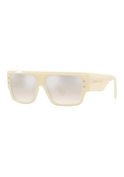 Dolce Gabbana 4459 3427j6 56 Kadın Kare Krem Kemik Güneş Gözlüğü