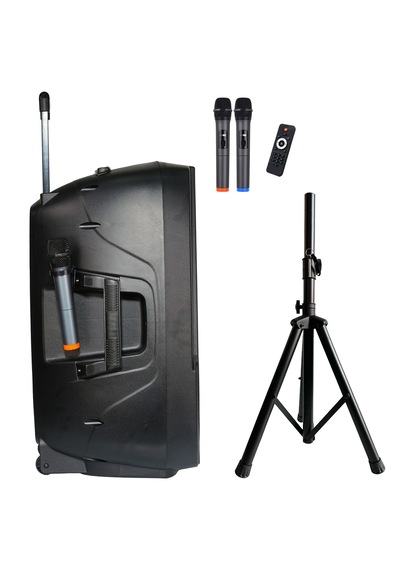 Hs1250 Şarjlı Ekolayzerli Taşınabilir Seyyar Ses Sistem 15" 1250w
