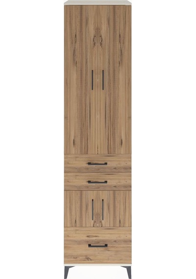 Hyperion Dolap 5 Raflı 3 Çekmeceli 4 Kapaklı 60x44x243 Aytaşı-çam Aytası