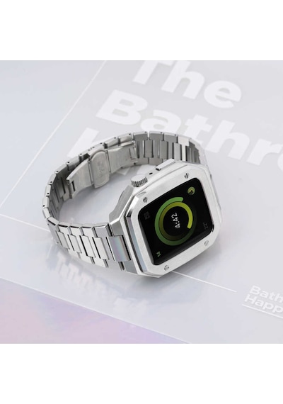 Apple Uyumlu  Watch 44 MM Zore Krd-64 Metal Kordon (543123984)