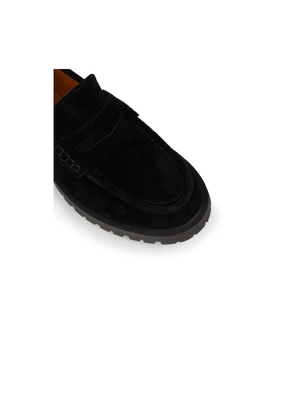 Deery Kadın Hakiki Süet Siyah Loafer Ayakkabı - 02034zsyhc01 Siyah