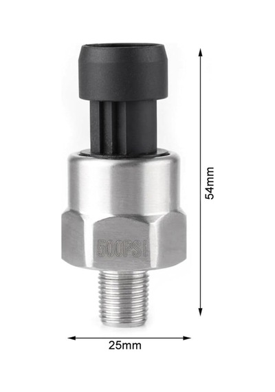 Alkatronik 500psi Basınç Sensörü 1/8" Npt Diş Paslanmaz Çelik Yağ Gaz Su Yakıt Tank Depo Lastik Hava Atmosfer
