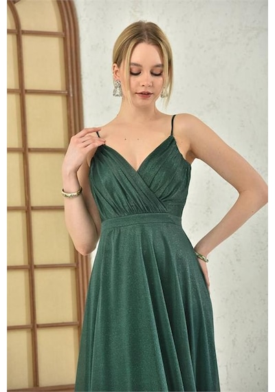 Neşeli Butik Kadın Zümrüt Yeşil Simli Kumaş Askılı Uzun Abiye Nbs9276 Zümrüt Yeşili Neşeli Butik Kadın Zümrüt Yeşil Simli Kumaş Askılı Uzun Abiye Nbs9276 Zümrüt Yeşili