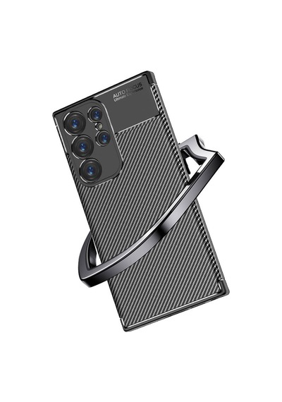 Zore Galaxy S24 Ultra Uyumlu Nvth Negro Silikon Kılıf-siyah