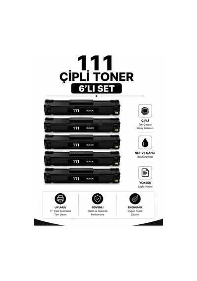 111 Çipli Toner 6lı Set