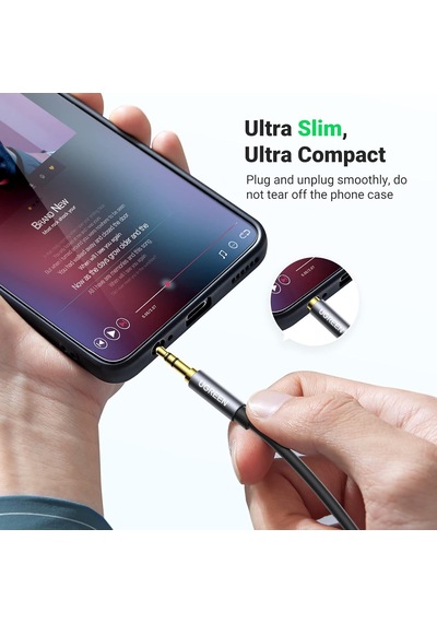 3.5 Mm Jack Ses Aux Uzatma Kablosu, Siyah 5 Metre
