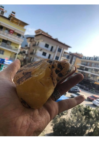 Baltık Doğal Kaya Damla Kehribar Faturalı 174 Gram - Kaya Damla K