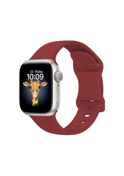 Apple Watch 10 42mm Uyumlu Silikon Kordon Krd-131 - Koyu Yeşil - T34853