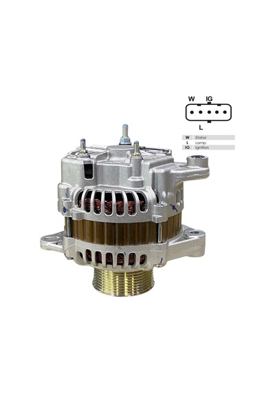 Mıtsubıshı 24v Alternatör Dinamo 130 A 5 Fiş Soketli W-l-ıg . . Ford Cargo Oem