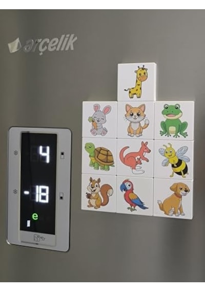 Küpss Efe'nin Hayvanat Bahçesi Seri-1 / Manyetik Blok- Magnet 20 Hayvan Figürü Diğer