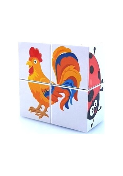 Küpss Manyetik Bloklar Puzzle Hayvanlar
