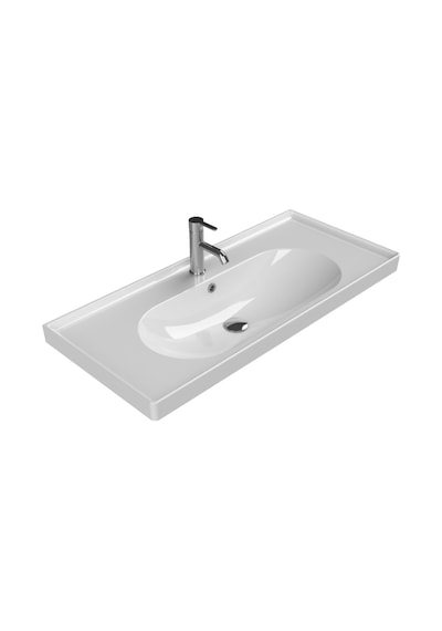 Turkuaz Seramik Cerastyle Arya 100 x 45 CM Etajerli Lavabo