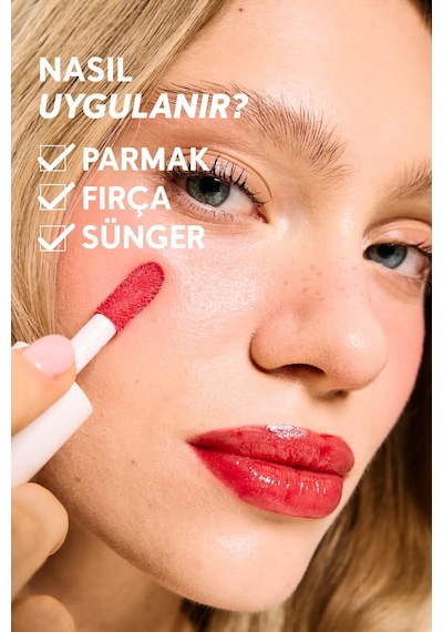 Cream Co. Nemlendirici Besleyici Işıltılı Dudak Yanak Göz Renklendirici Glow Tint Deep Red