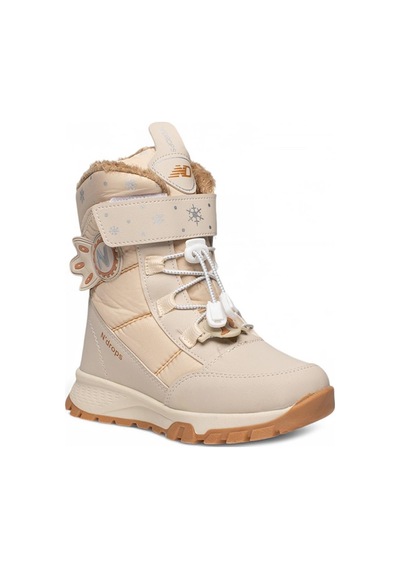 Kids Club Shoes Ndrops-014 İçi Yünlü Unisex Kar Botu Çocuk Bot Bej