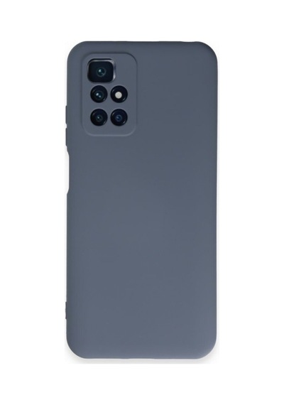 Xiaomi Redmi 10 2022 Kılıf Içi Kadife Renkli Silikon Telefon Kılıfı Col178901-gri