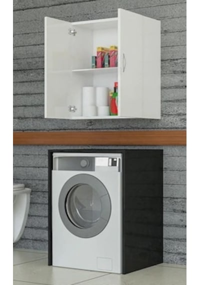 Damla Tamamı Mdf Banyo Üst Dolabı, Çamaşır Makinası Üstü, Mutfak Dolabı Çok Renkli