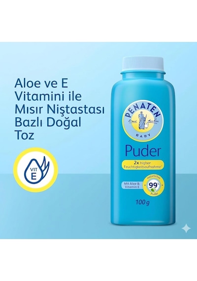 Penaten Bebek Pudrası 100 G Aloe Veralı Hassas Ciltler İçin