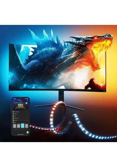 Monitör G1 İçin Govee Oyun Işığı, 27-34 İnç Tv Veya Pc İçin Tv Led Arka Işığı, Akıllı Rgbıc Wi-fi Tv Arka Işığı, 123 Sahne Modu Uygulama Kontrolü İle Çift Işık Boncukları, Alexa İle Uyumlu Siyah Monitör G1 İçin Govee Oyun Işığı, 27-34 İnç Tv Veya Pc İçin Tv Led Arka Işığı, Akıllı Rgbıc Wi-fi Tv Arka Işığı, 123 Sahne Modu Uygulama Kontrolü İle Çift Işık Boncukları, Alexa İle Uyumlu Siyah