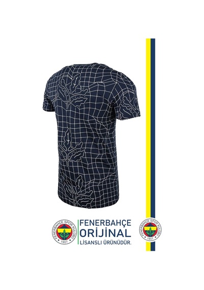 Fenerium Fenerbahçe Lisanslı Palamut Logotribün T-shirt Kişiye Özel Ahşap Kutulu Lacivert