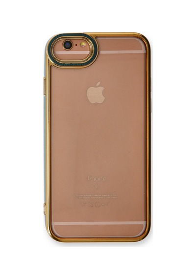 Apple iPhone  Uyumlu- 6 Kılıf Liva Lens Silikon - Yeşil
