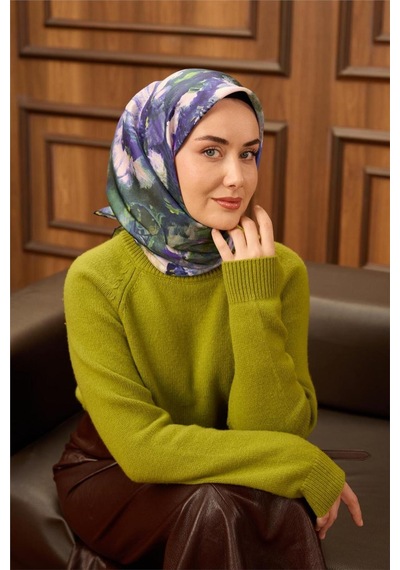 Silk Home Twill İpek Eşarp 11486-25 Koyu Lacivert