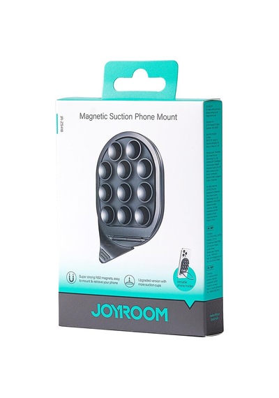 Joyroom Zs418 Magsafe Uyumlu Vantuzlu Stantlı Çok Amaçlı Telefon Tutucu Siyah