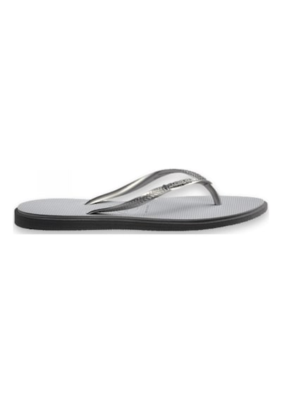 Havaianas 4149584 Sslim Point Parmak Arası Açık Gri Kadın Terlik Siyah