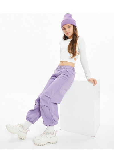 Koton Paraşüt Kot Pantolon Pamuklu Beli Lastikli Cepli - Parachute Jean Lila 4wkg40034aw 4WKG40034AW358 Lila Koton Paraşüt Kot Pantolon Pamuklu Beli Lastikli Cepli - Parachute Jean Lila 4wkg40034aw 4WKG40034AW358 Lila