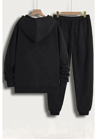 Elfa Tekstil Unisex Eşofman Takımı Balance Baskılı Siyah5
